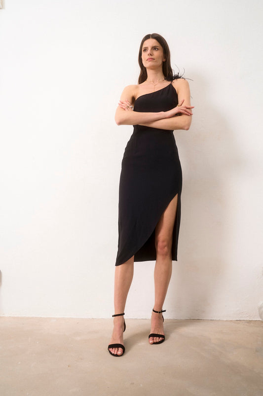 One-shoulder dress: Maggiore